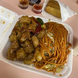 Combo c with spring rolls