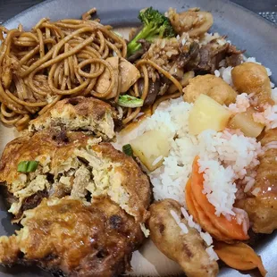 My plate was really good,  and lots of leftovers