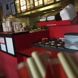 interior, sushi and sashimi