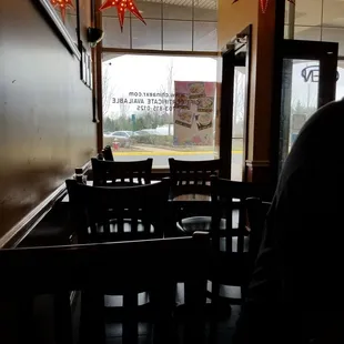 Clean tidy restaurant and good service.