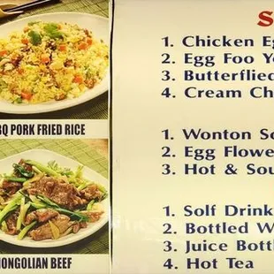 Menu As Of September 2023