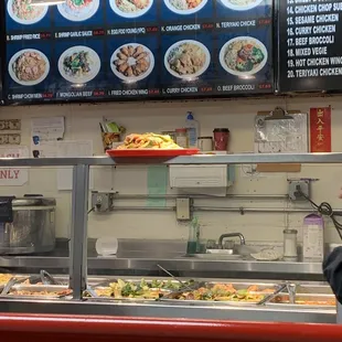 Lg portion for 2-3 items over rice or noodles