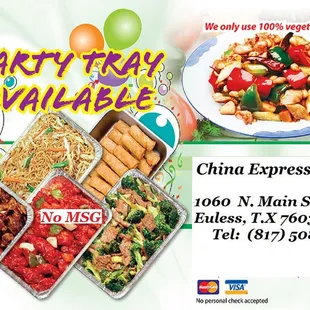 If you have any big gatherings, it is better to come to us to order food.  The food is fresh, fast, healthy, delicious, and easy,