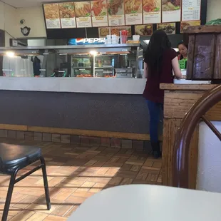 Order counter. What you see is what you get.