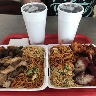 I love this place ! their food is always amazing and they pack your plate every time and it's pretty cheap .