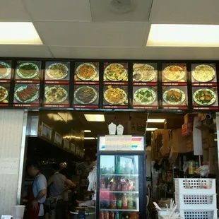 a view of the inside of a restaurant