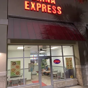 Entrance to restaurant