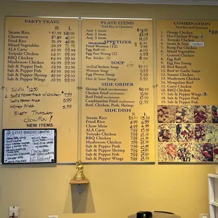 Newest menu as of 12/2022.