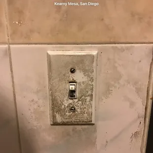 Bathroom light switch