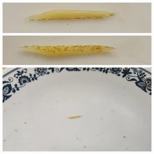 2-28-2023. Approximately 2cm foreign object in my food order. Possible plastic sliver would have caused injury if swallowed.
