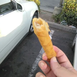 Chinese Express - Eating fried egg roll