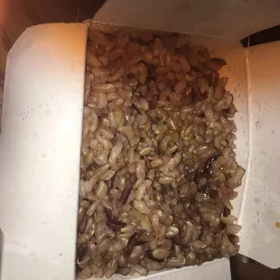 "Brown rice" I guess it's now purple?