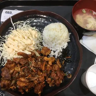 Spicy fried chicken $8.65