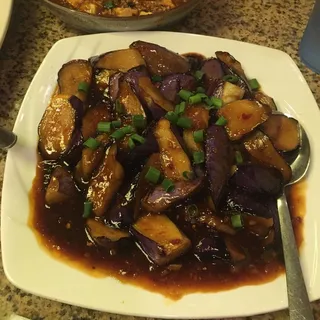 V2 Eggplant with Garlic Sauce