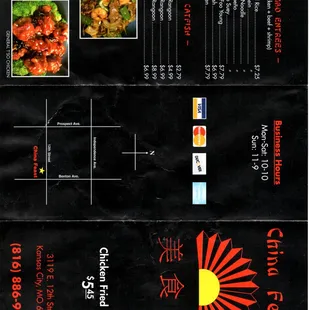 Back of Menu