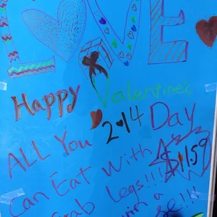 Happy Valentine&apos;s Day!! All you can eat with crab legs!!!
