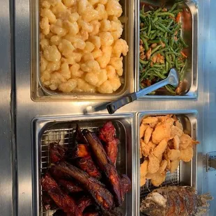 chicken wings and fried chicken