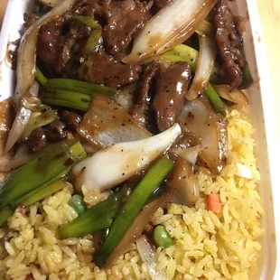 The Mongolian beef was really good.