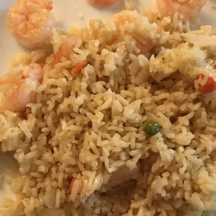 Shrimp Fried Rice - not very good - not a lot of flavor - peas too hard to eat