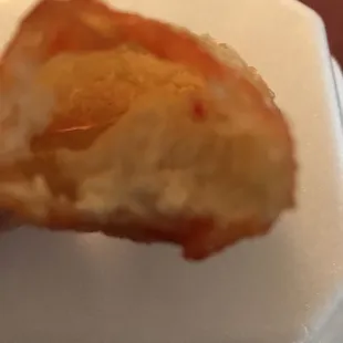 inside of a Crab Rangoon