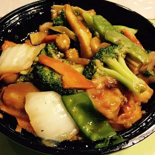 Shrimp with mixed vegetables