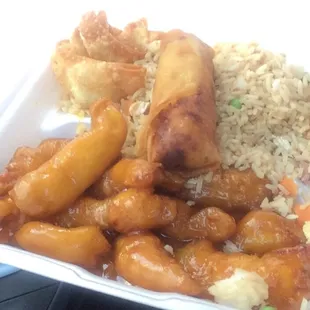 Lemon chicken lunch special