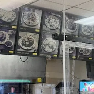 Pictures of menu items