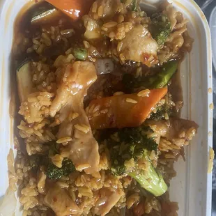 L21. Chicken with Garlic Sauce Lunch Special