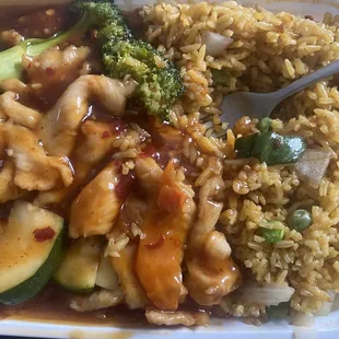 L21. Chicken with Garlic Sauce Lunch Special