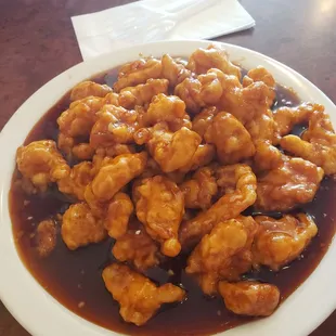General tso extra sauce and no veggies