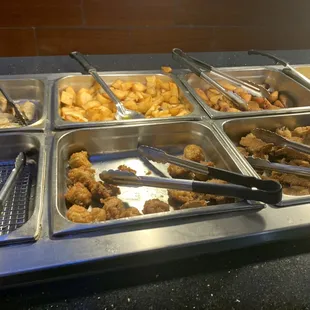 interior, chicken wings and fried chicken