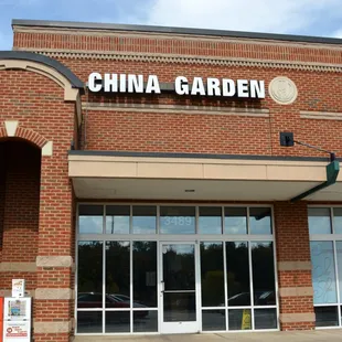 the front of the building