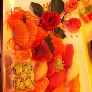 sushi and sashimi, food, sashimi, sushi