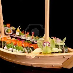 sushi and sashimi, outside