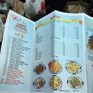 Menus and prices