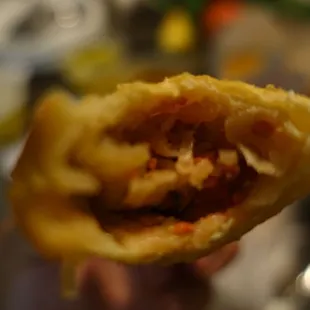 Inside egg roll