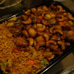 Cashew chicken combo