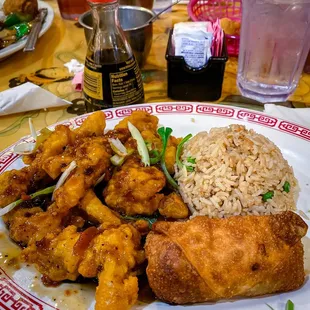 Spicy Chicken Lunch portion (General Tso Chicken) 4/5