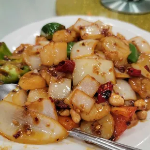 Kung Pao Scallops.