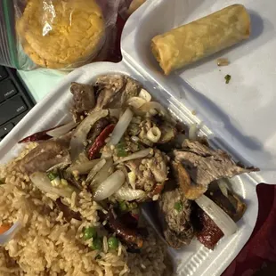 D31. Salt Pepper Roasted Duck Dinner Good deal