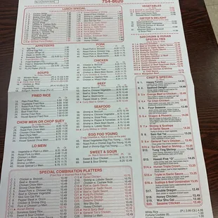 Updated menu 10/11/22