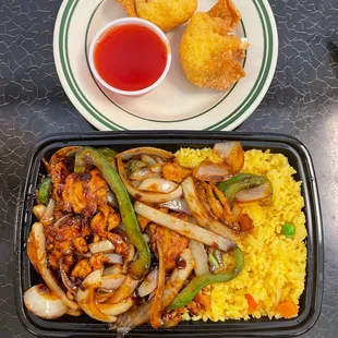 Hot spicy chicken combination