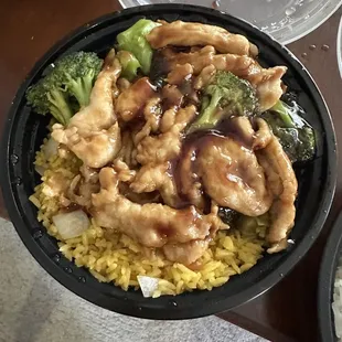 Chicken and broccoli