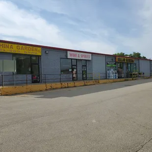 the front of the building