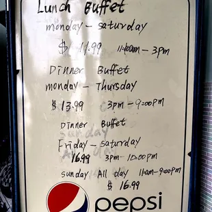 Buffet Prices 10/12/24