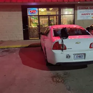 You can see the vomit in the video I only made it out the front door and was sick