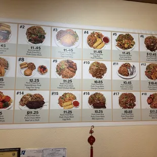 Combo menu
