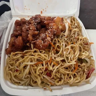 Sesame Chicken with Chowmein