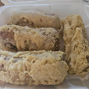 Double fried egg rolls!!!