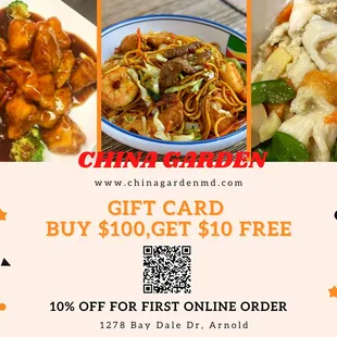 $ 10 gift card for $ 10